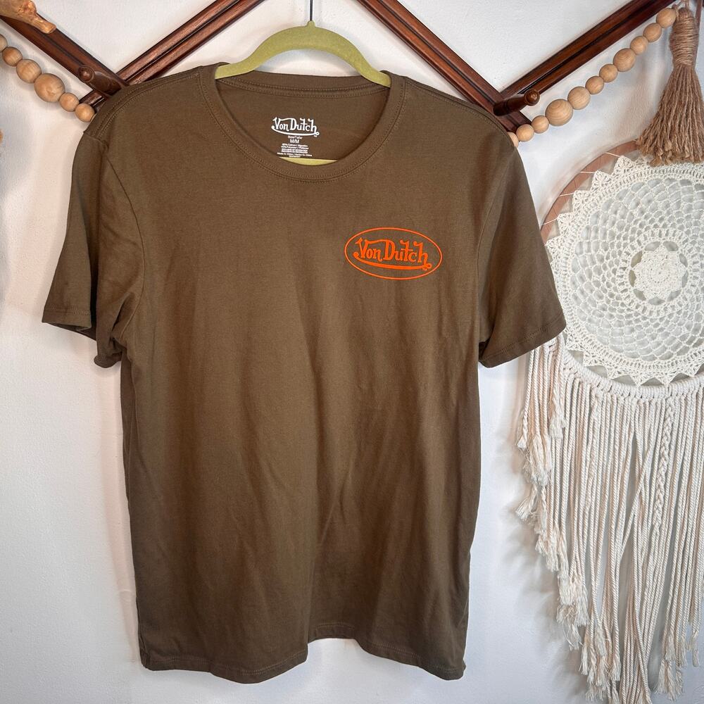 Von Dutch Brown Logo T